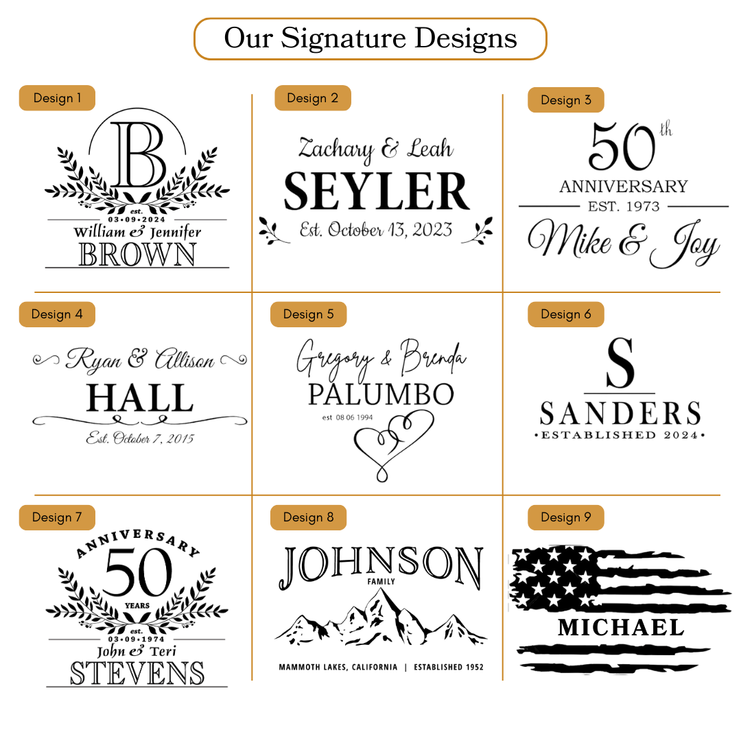 Personalized Custom Engraved Walnut Coasters Handmade 1" Thick Live Edge Wood Perfect Wedding Gift