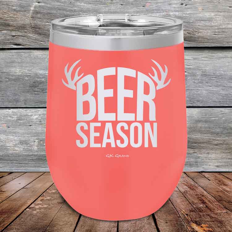 BEER SEASON (DEER) - Powder Coated Etched Tumbler