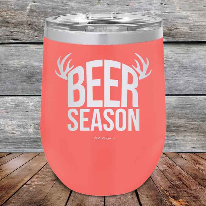 BEER SEASON (DEER) - Powder Coated Etched Tumbler