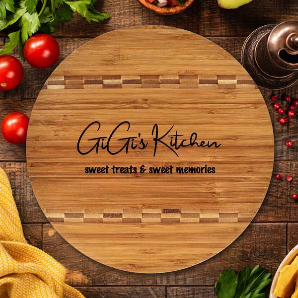 Gigi's Kitchen 2-Tone Bamboo Cutting Board