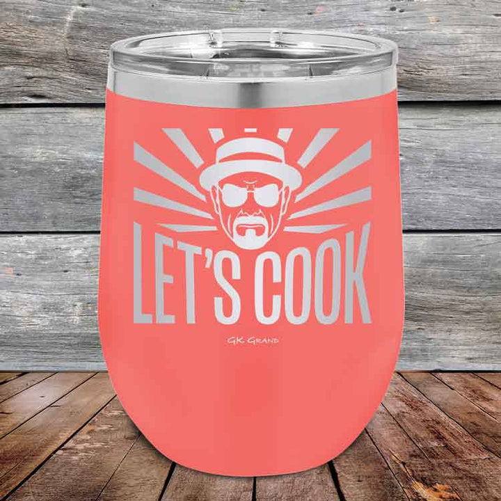 Let's Cook - Powder Coated Etched Tumbler