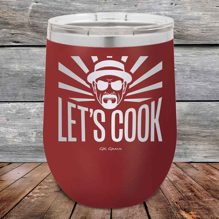 Let's Cook - Powder Coated Etched Tumbler