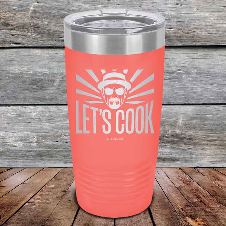 Let's Cook - Powder Coated Etched Tumbler