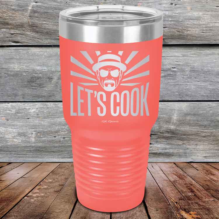 Let's Cook - Powder Coated Etched Tumbler