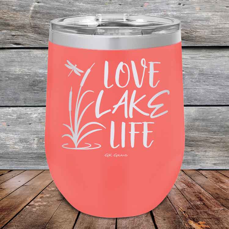 Love Lake Life - Powder Coated Etched Tumbler
