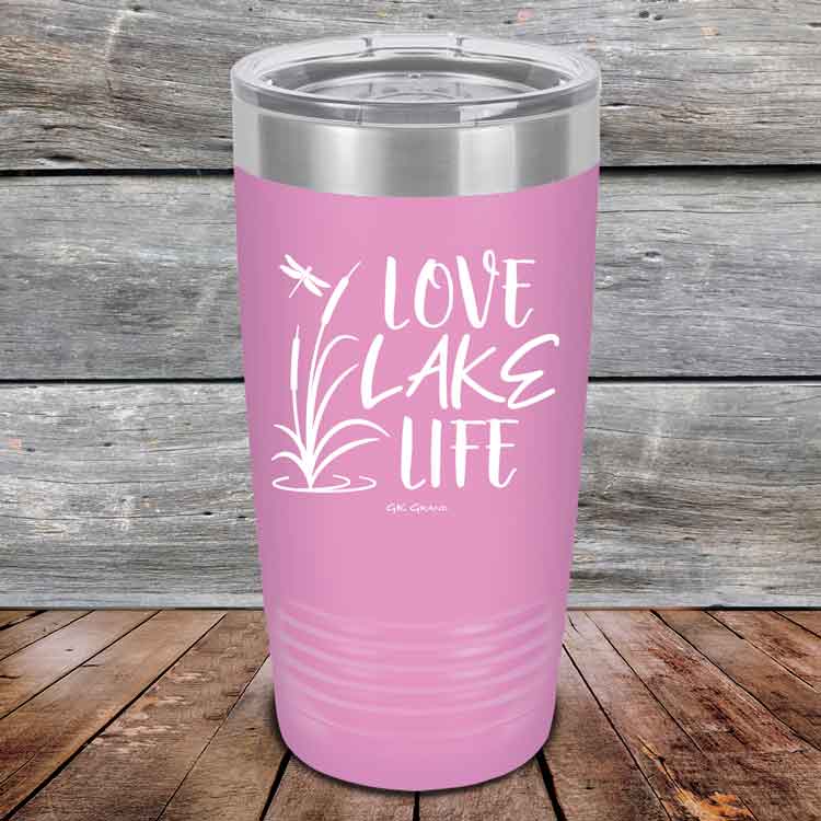Love Lake Life - Powder Coated Etched Tumbler
