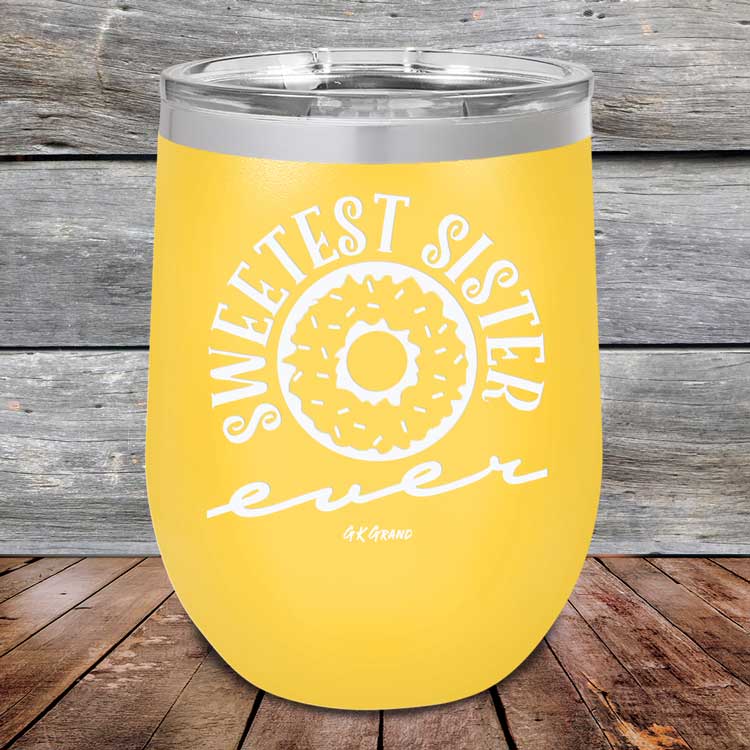 Sweetest Sister Ever - Powder Coated Etched Tumbler