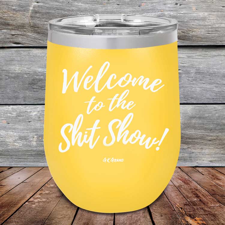 Welcome to the Shit Show - Powder Coated Etched Tumbler